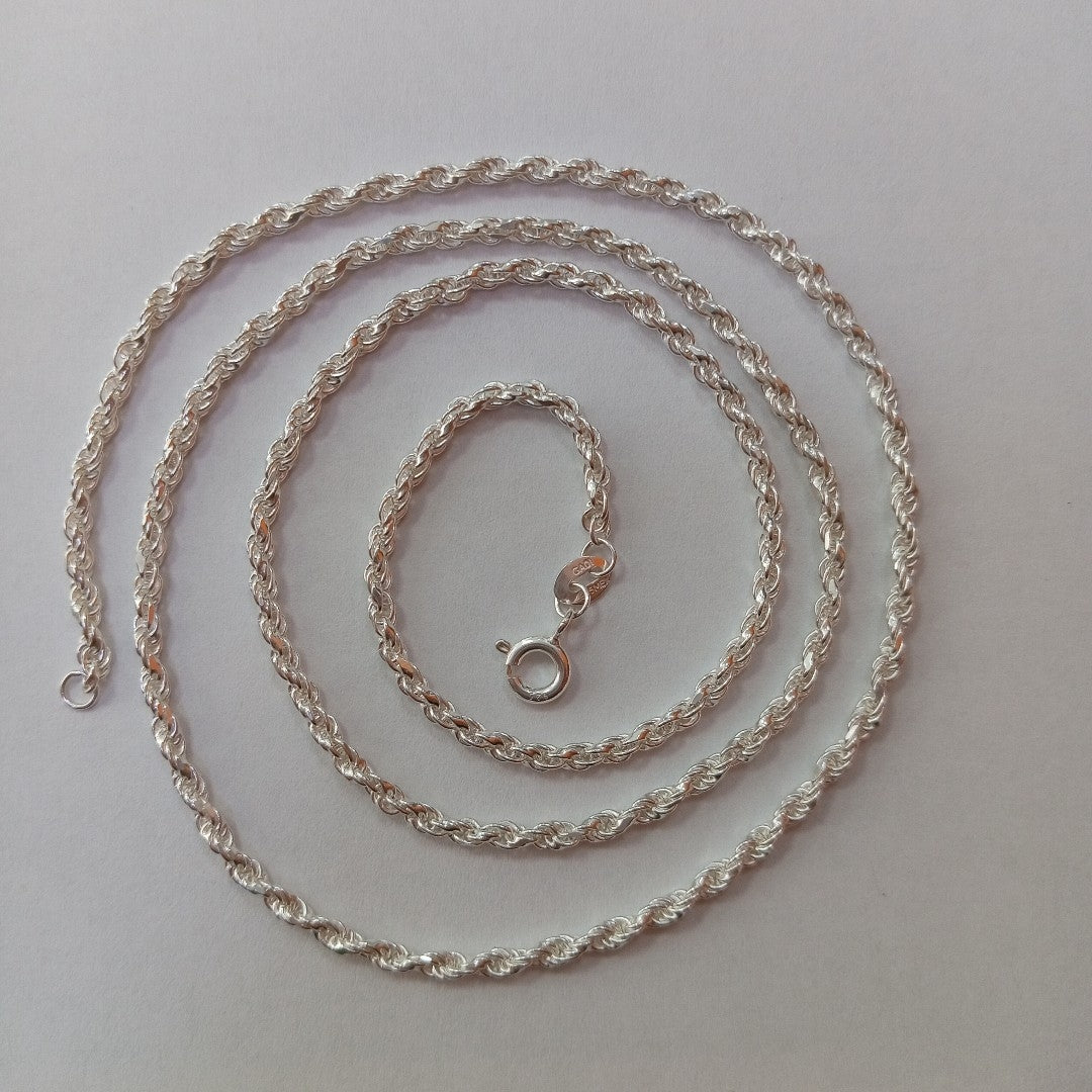 CADENA TORZAL PLATA .925 60 CM 10.42 GR (NUEVO)