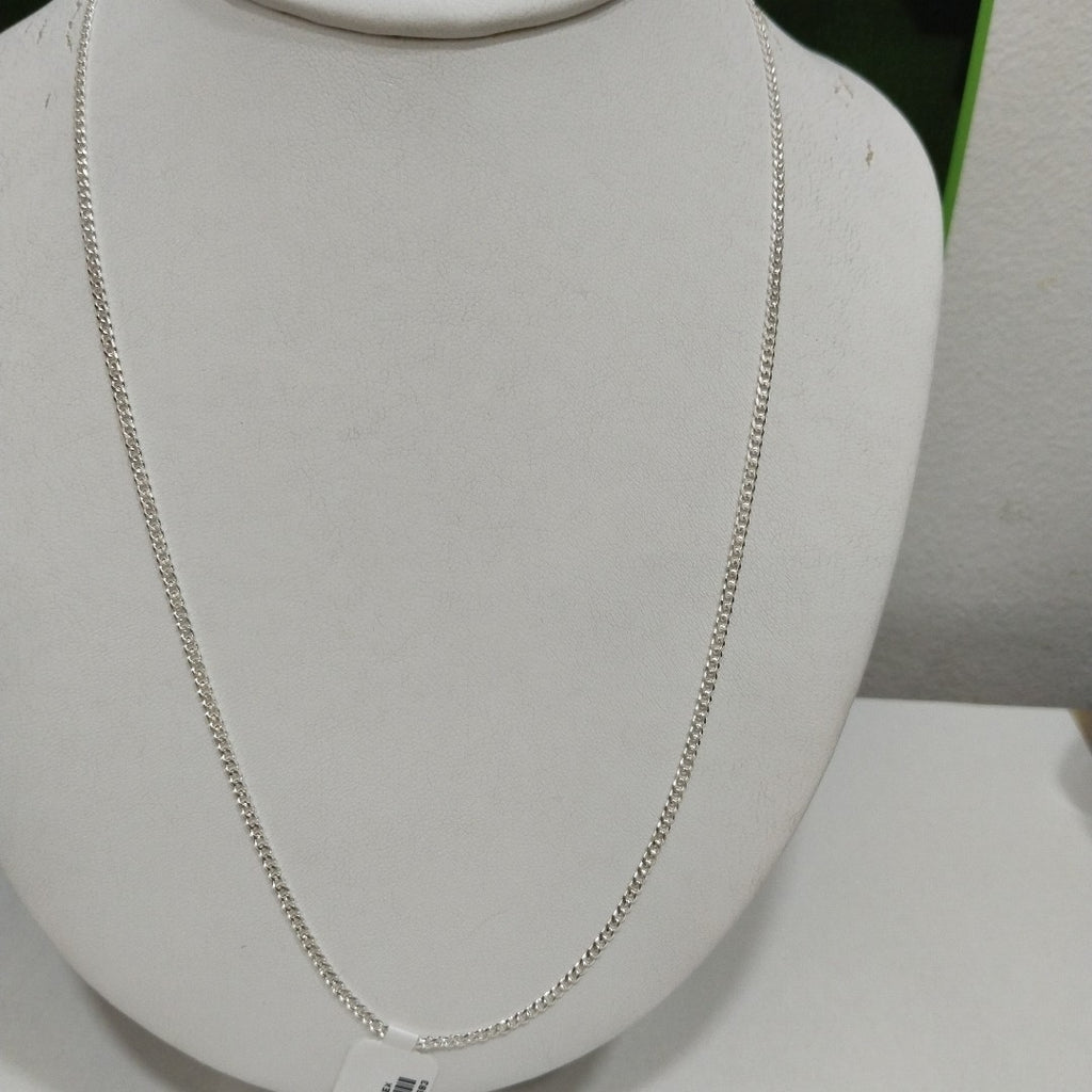 CADENA TEJIDO BARBADO PLATA .925 55 CM 5.3 GR (NUEVO)