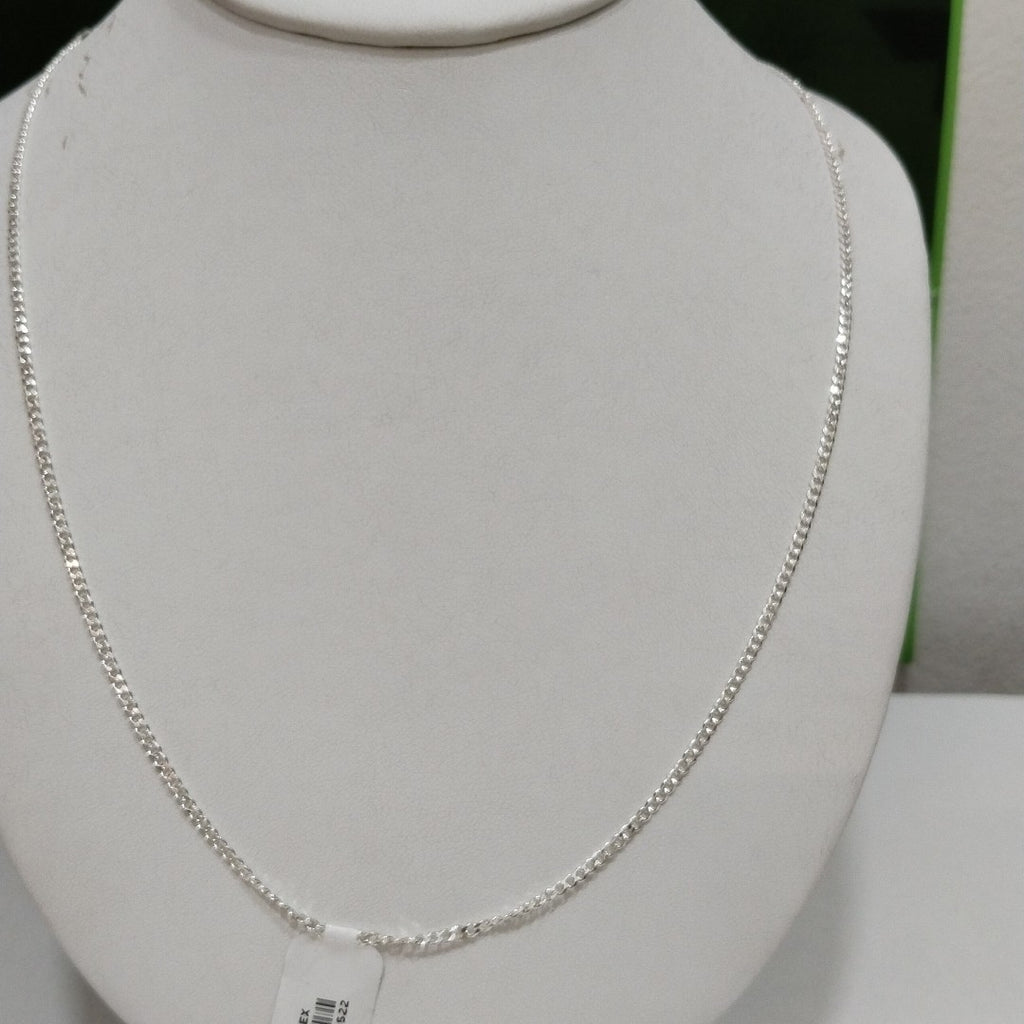 CADENA TEJIDO BARBADO PLATA .925 60 CM 5.7 GR (NUEVO)