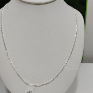 CADENA TEJIDO BARBADO PLATA .925 60 CM 5.7 GR (NUEVO)