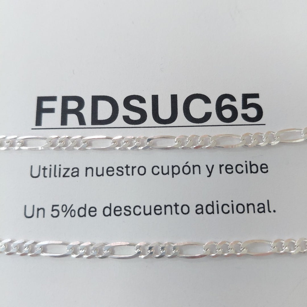 CADENA 3X1 PLATA .925 55 CM 7.32 GR (NUEVO)