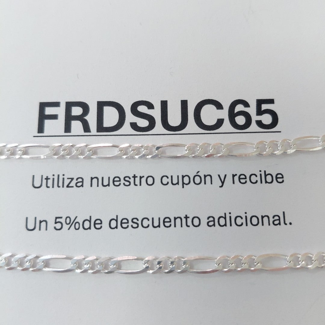 CADENA 3X1 PLATA .925 55 CM 7.32 GR (NUEVO)