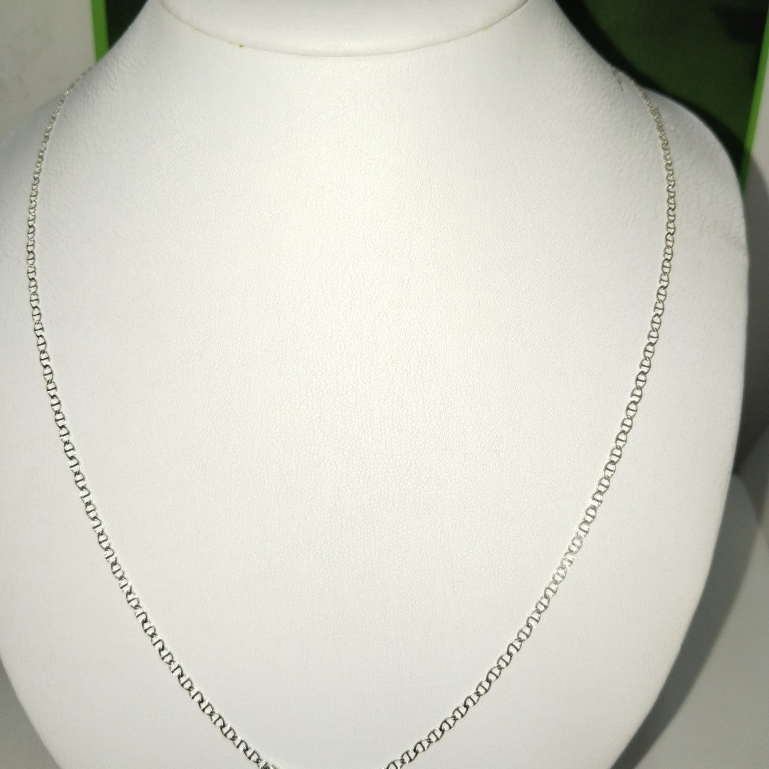 CADENA TEJIDO GUCHI PLATA .925 60 CM 3.8 GR (NUEVO)