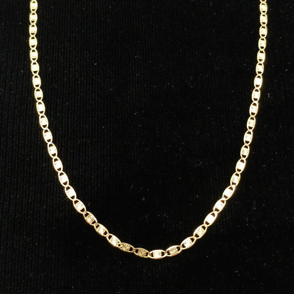 CADENAS TEJIDO GUCHI ORO 14K 55 CM 7 GR (NUEVO)