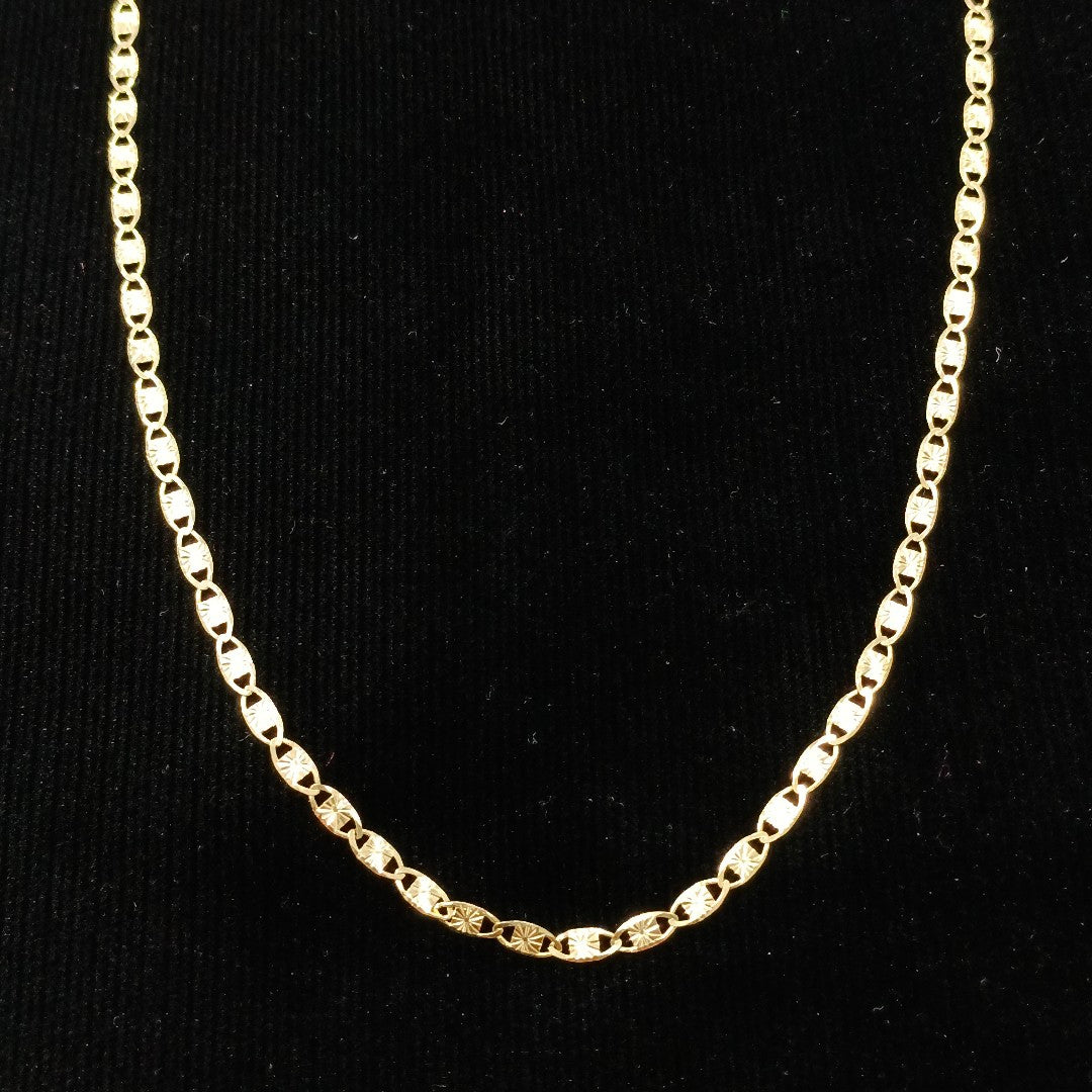 CADENAS TEJIDO GUCHI ORO 14K 55 CM 7 GR (NUEVO)
