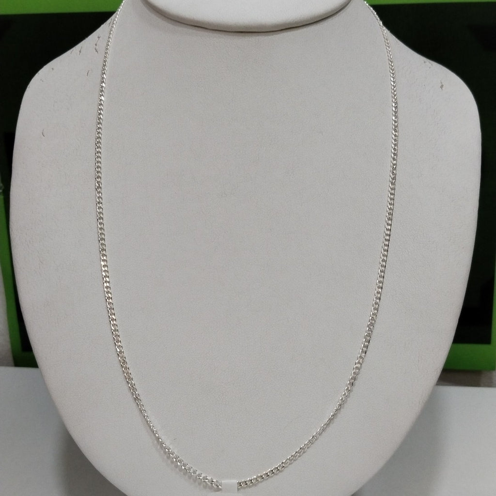 CADENA TEJIDO BARBADO PLATA .925 55 CM 5.3 GR (NUEVO)