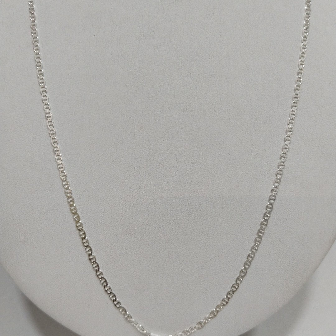CADENA TEJIDO GUCHI PLATA .925 55 CM 3.6 GR (NUEVO)