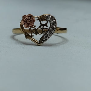 ANILLITO ORO,ORO COMBINADO 10 K 1,10 GRMS (SEMINUEVO)