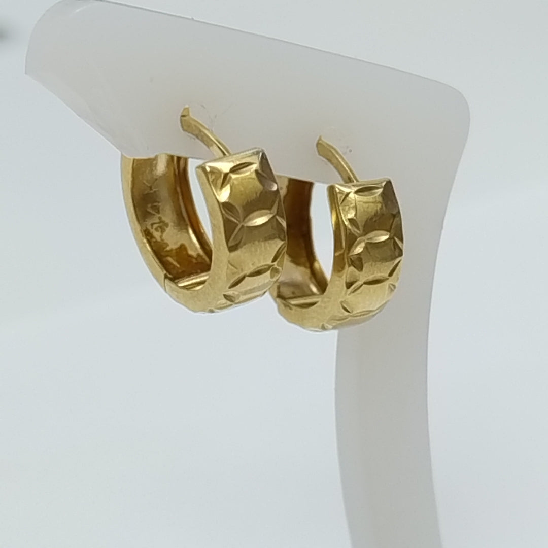 ARRACADAS PAR ORO 14 K 2.2 GRMS (SEMINUEVO)