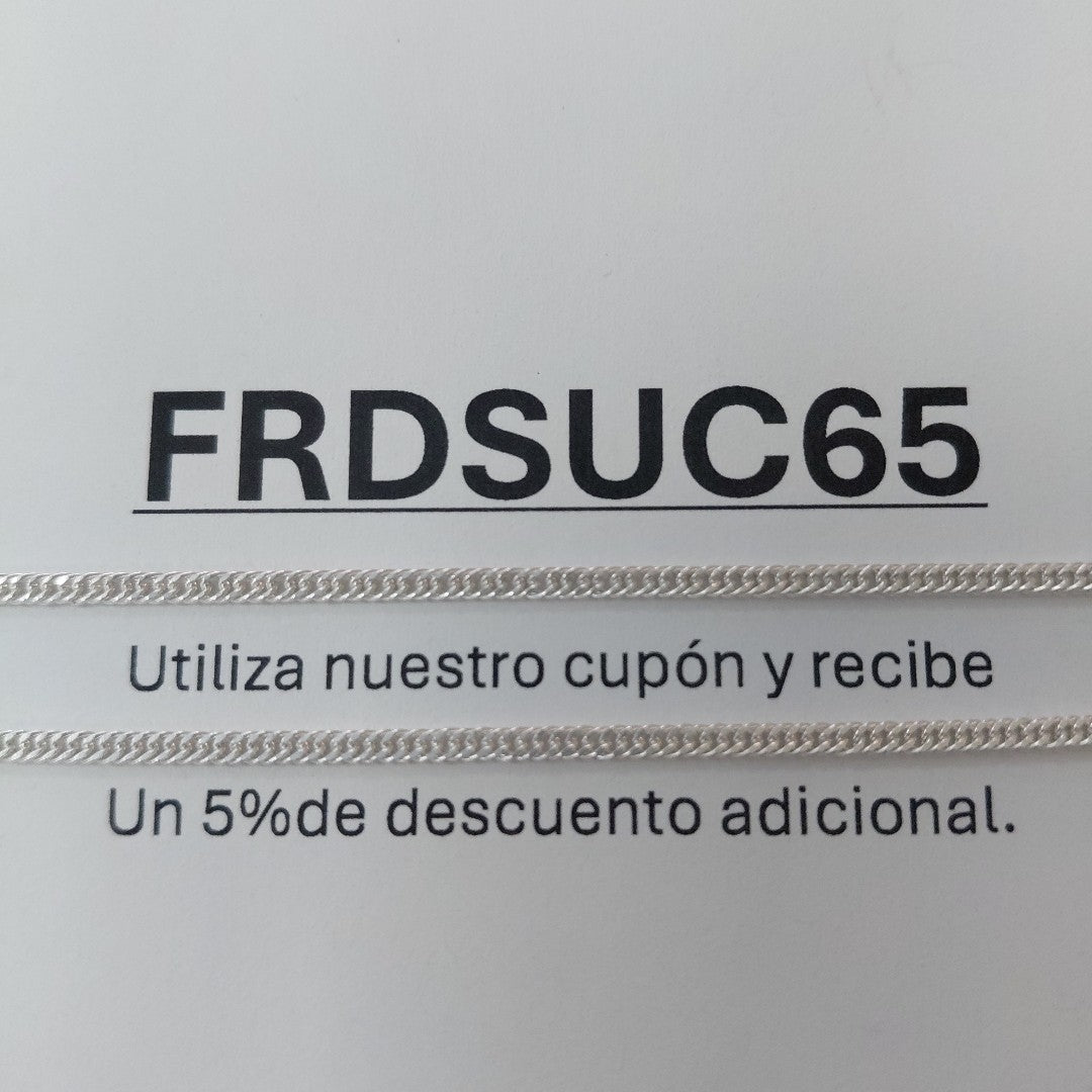 CADENA BARBADA PLATA .925 50 CM 4.12 GR (NUEVO)