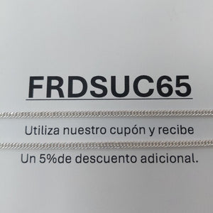 CADENA BARBADA PLATA .925 50 CM 4.12 GR (NUEVO)