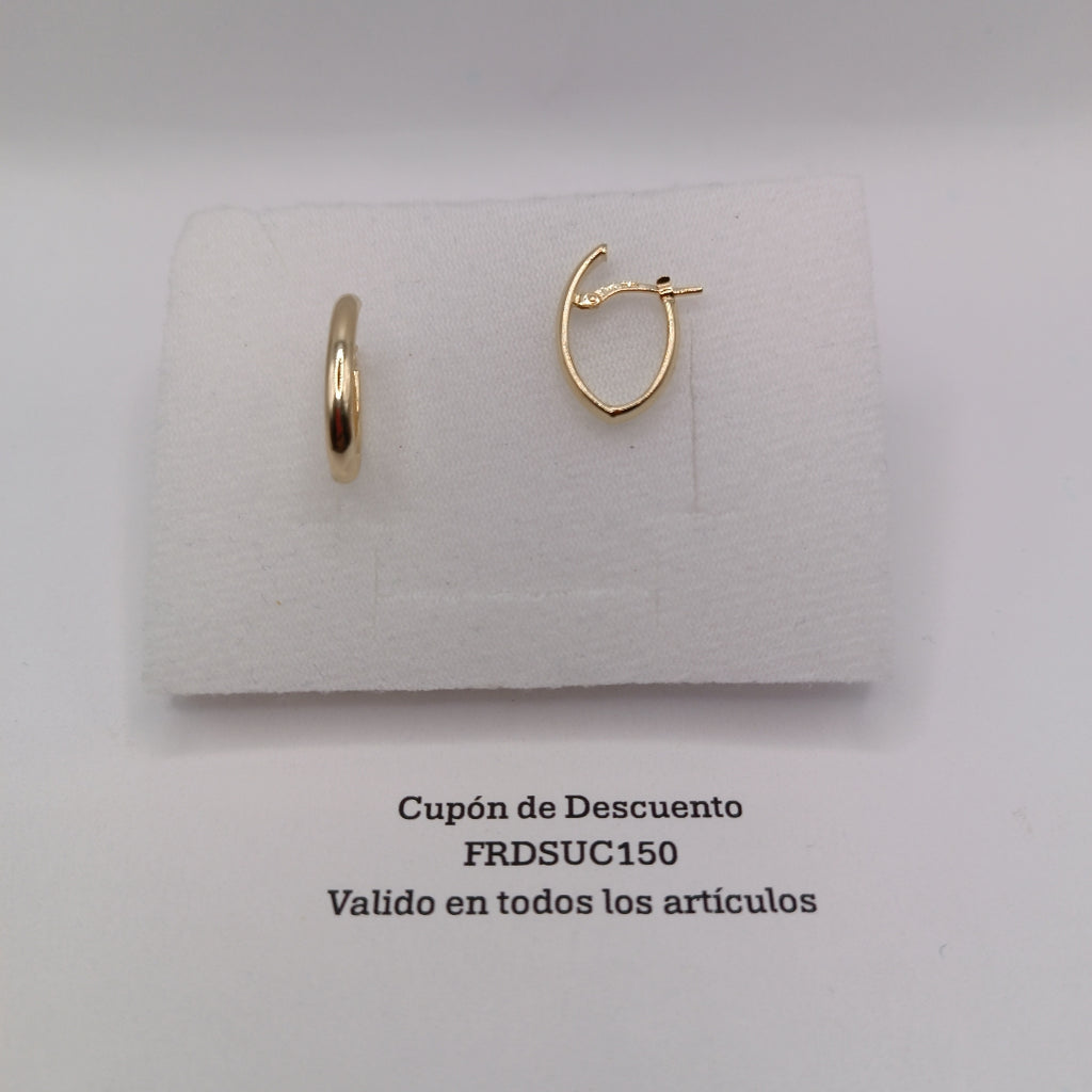 ARRACADAS ORO 14K 1.5 (NUEVO)