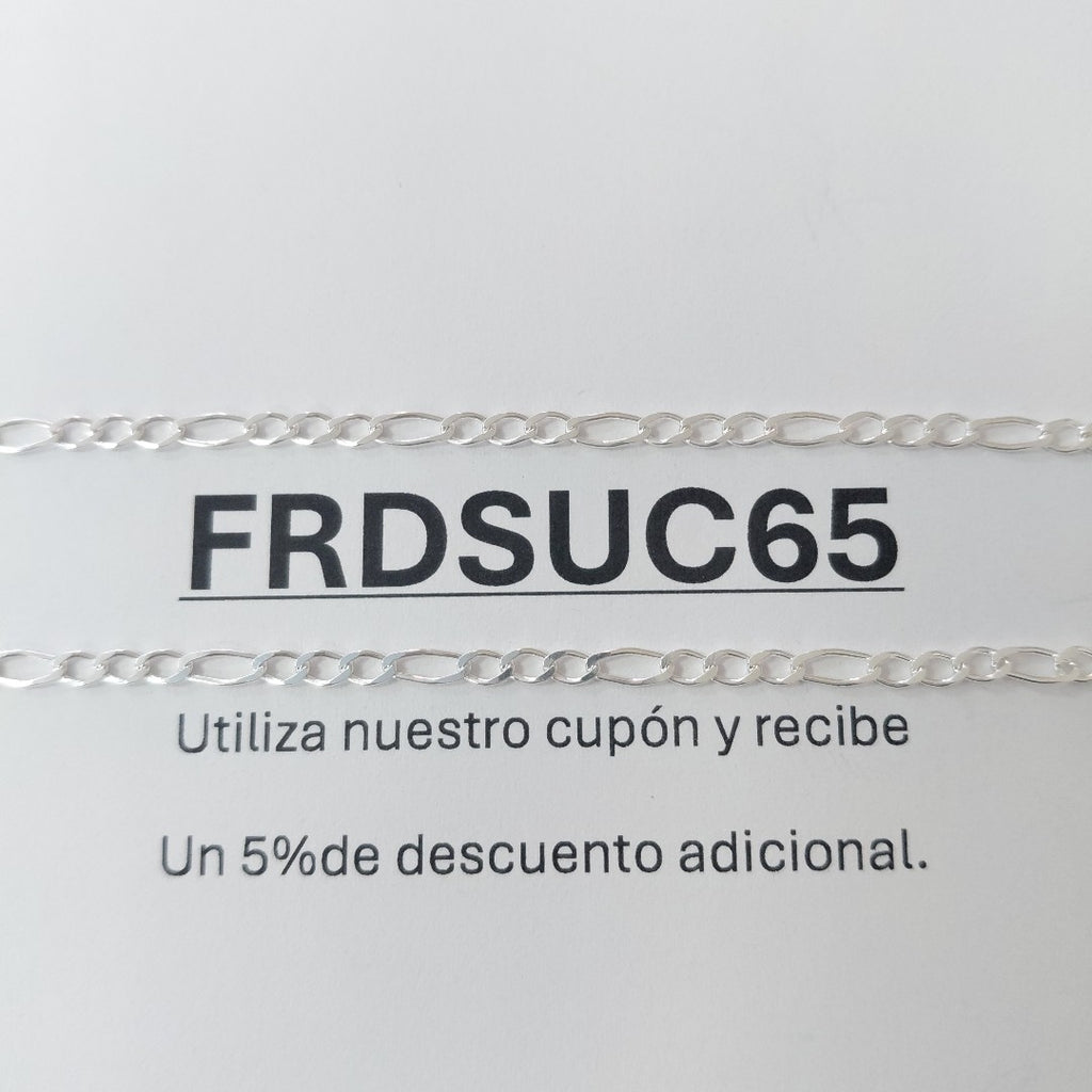 CADENA 3X1 PLATA .925 60 CM 4.62 GR (NUEVO)