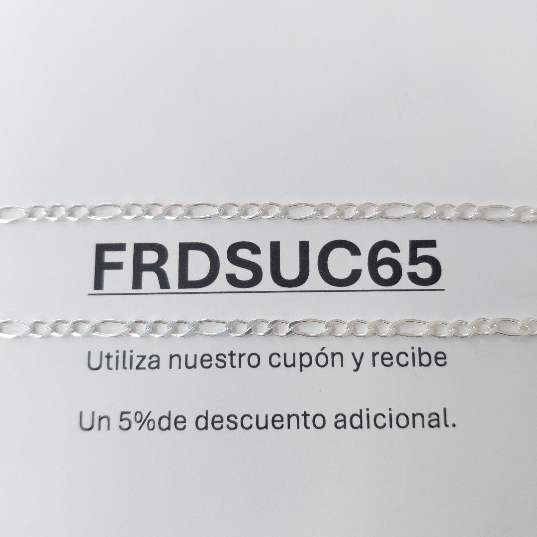 CADENA 3X1 PLATA .925 60 CM 4.62 GR (NUEVO)
