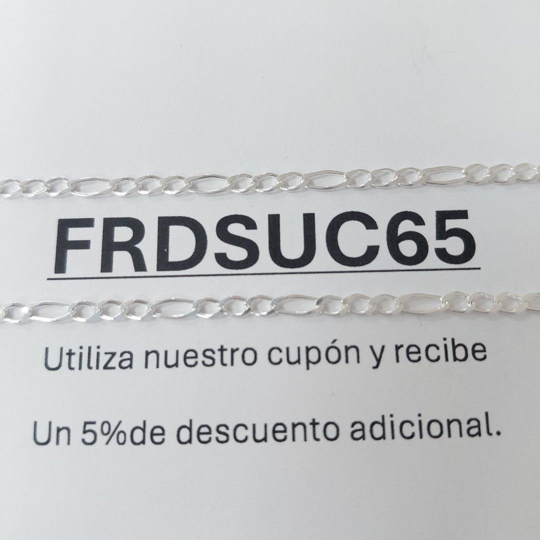 CADENA 3X1 PLATA .925 55 CM 4.33 GR (NUEVO)