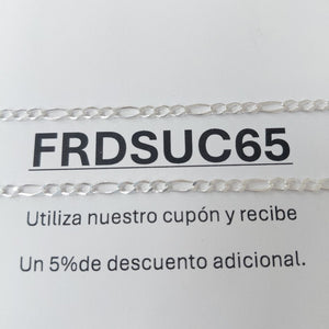CADENA 3X1 PLATA .925 55 CM 4.33 GR (NUEVO)