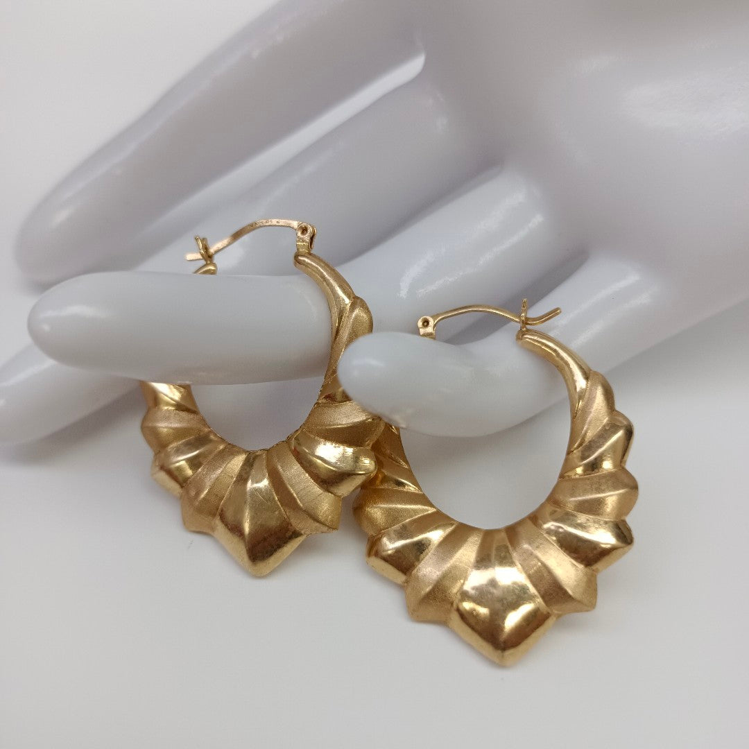 ARRACADAS PAR ORO 14 K 4.6 GRMS (SEMINUEVO)