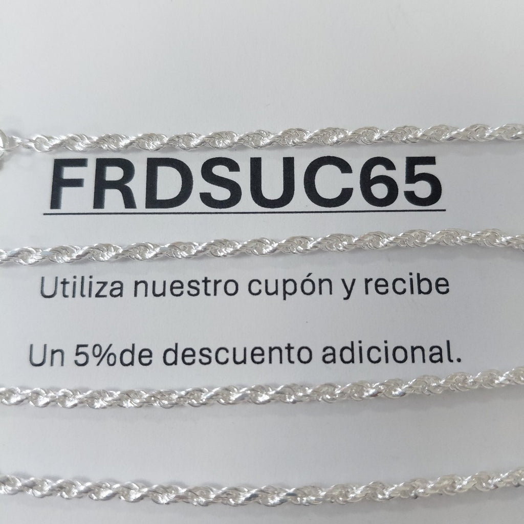 CADENA TORZAL PLATA .925 55 CM 9.72 GR (NUEVO)
