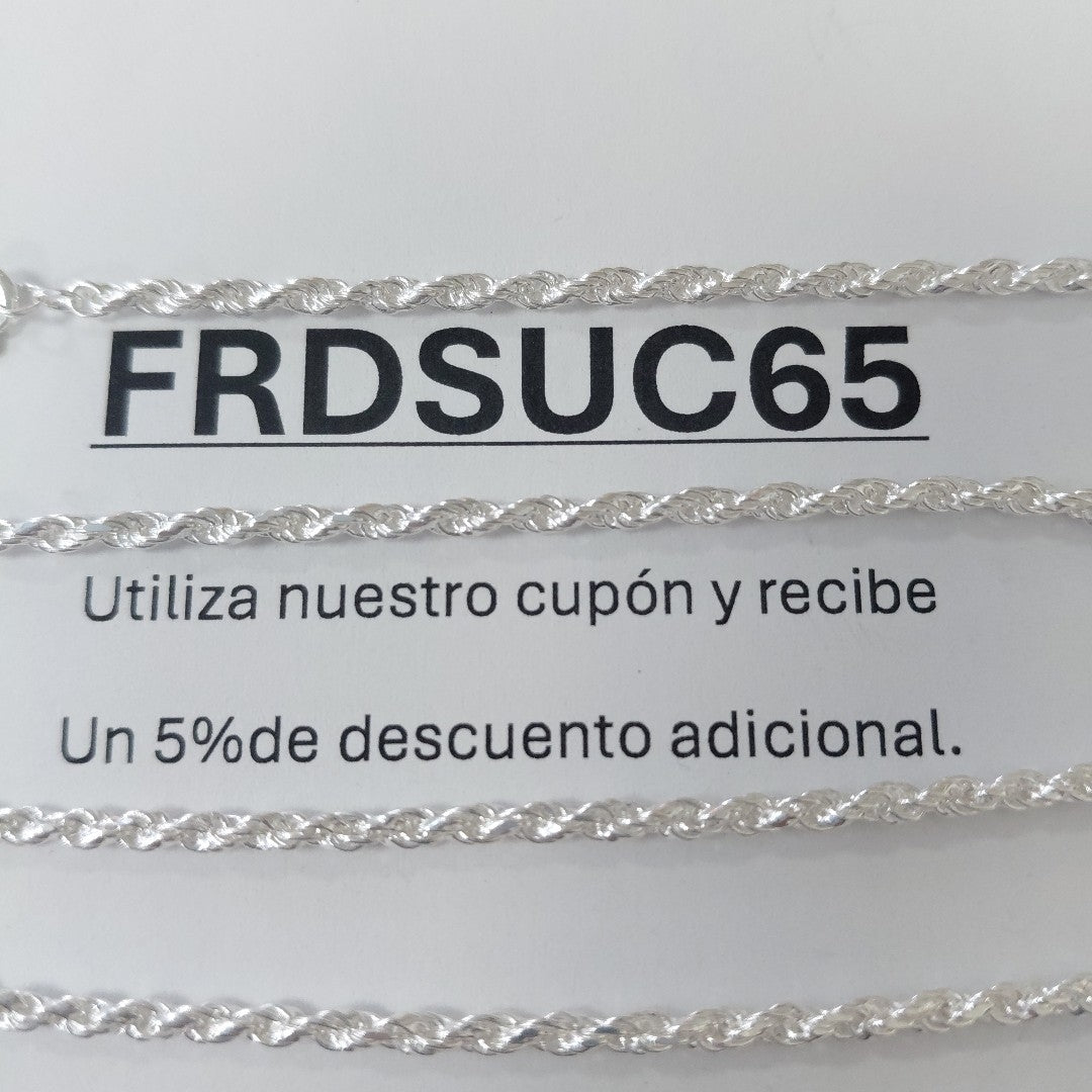 CADENA TORZAL PLATA .925 55 CM 9.72 GR (NUEVO)