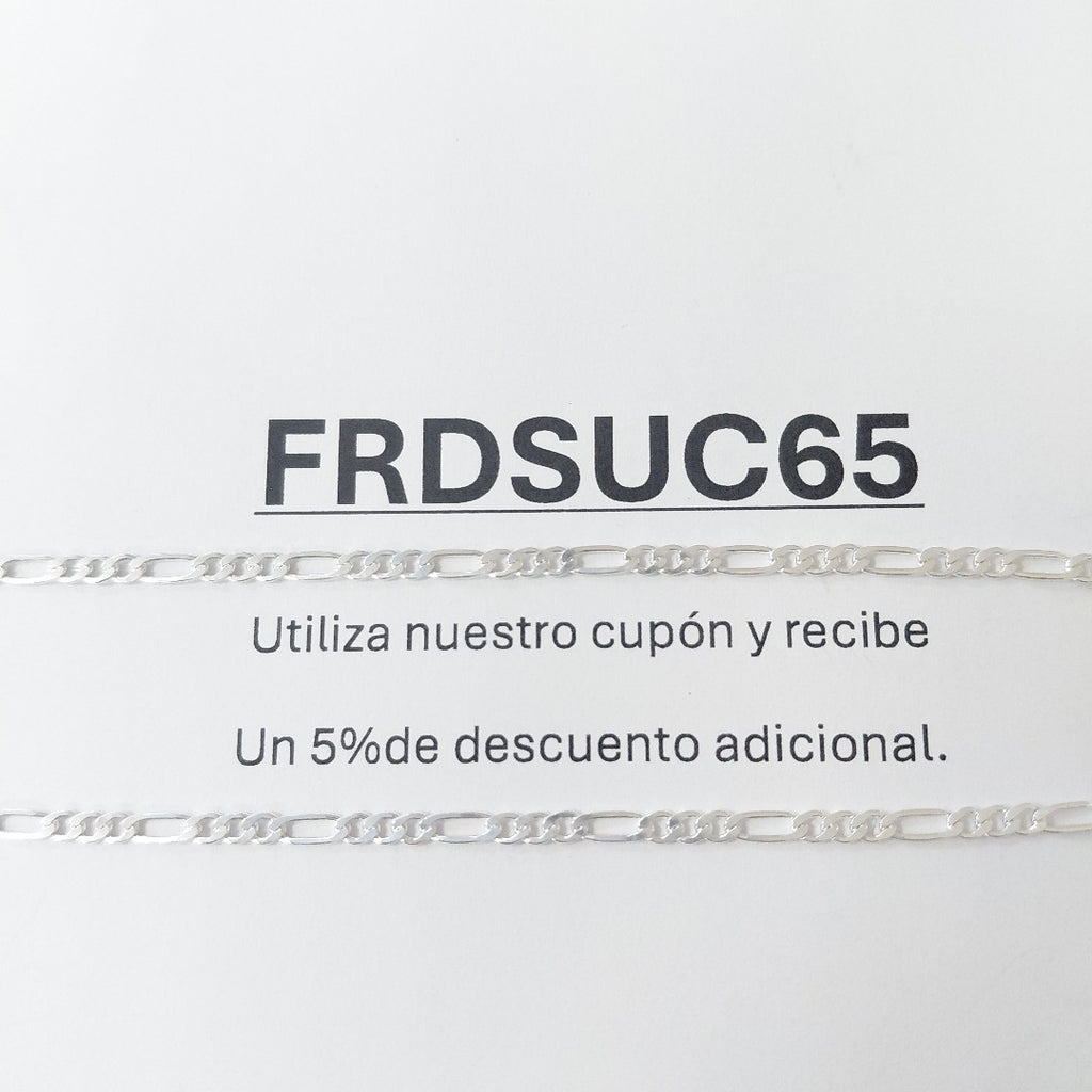 CADENA 3X1 PLATA .925 55 CM 4.32 GR (NUEVO)