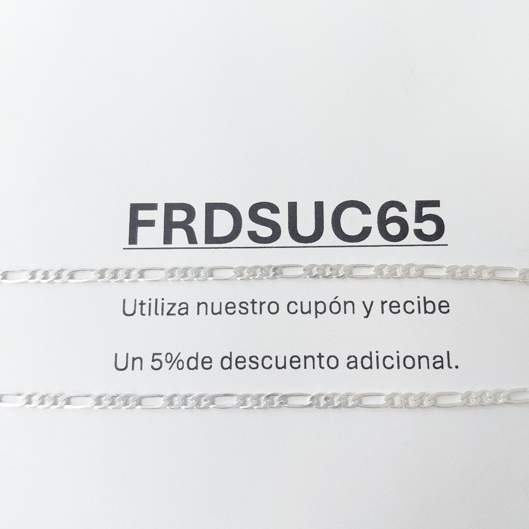 CADENA 3X1 PLATA .925 55 CM 4.32 GR (NUEVO)