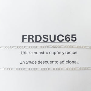 CADENA 3X1 PLATA .925 55 CM 4.32 GR (NUEVO)