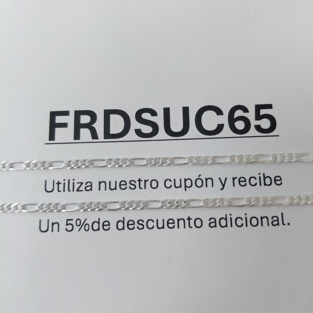 CADENA 3X1 PLATA .925 55 CM 3.32 GR (NUEVO)