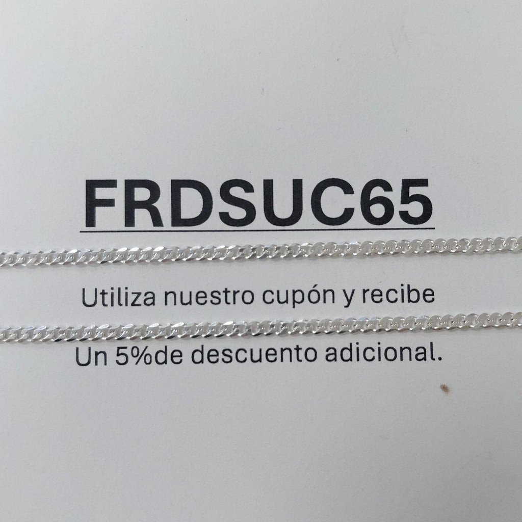 CADENA BARBADA PLATA .925 55 CM 4.93 GR (NUEVO)
