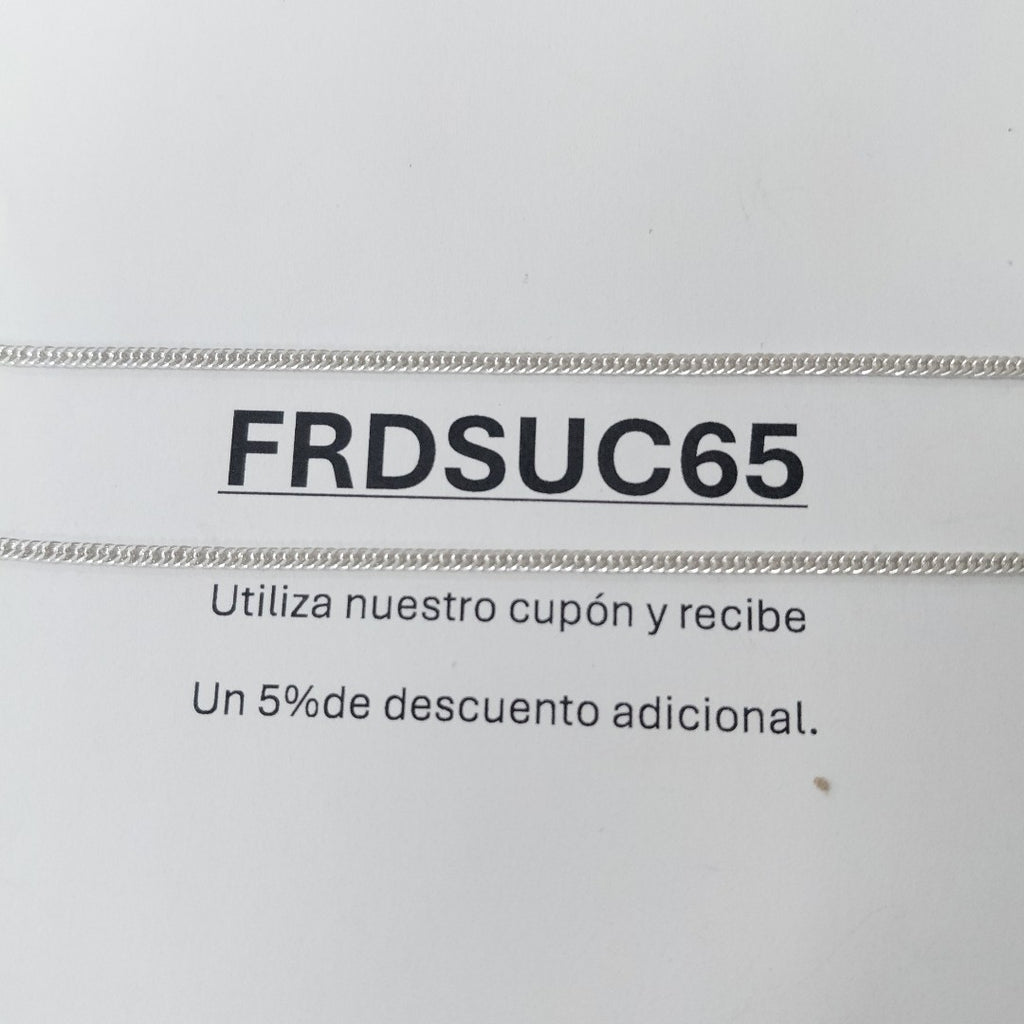 CADENA BARBADA PLATA .925 50 CM 4.22 GR (NUEVO)