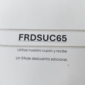 CADENA BARBADA PLATA .925 50 CM 4.22 GR (NUEVO)