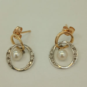 ARETES PAR ORO 14 K 2.9 GRMS (SEMINUEVO)