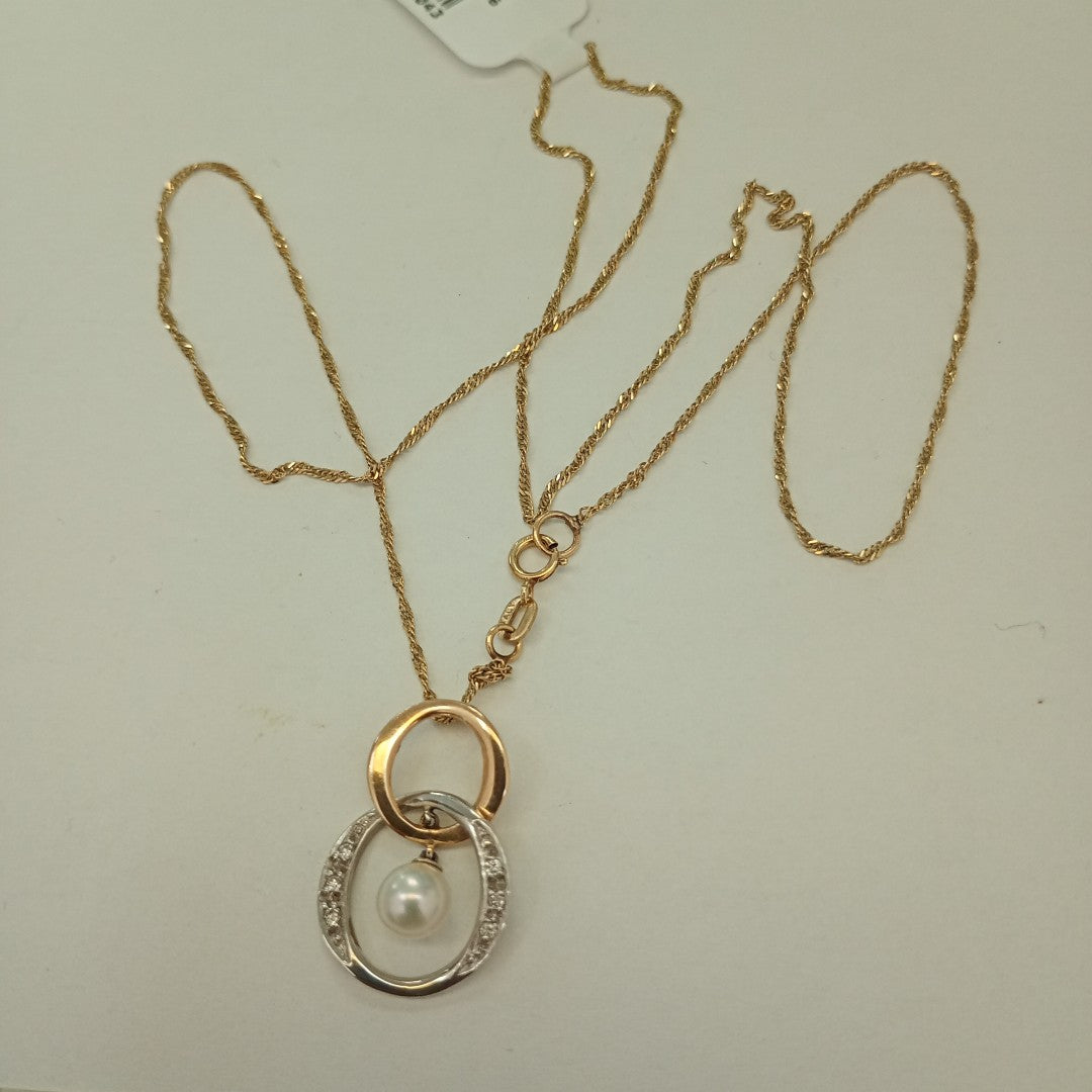 CADENA, DIJE ORO 14 K 2.7 GRMS (SEMINUEVO)