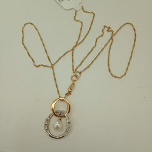CADENA, DIJE ORO 14 K 2.7 GRMS (SEMINUEVO)