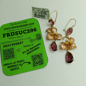 ARETES PAR ORO 10 K 8.2 GRMS (SEMINUEVO)