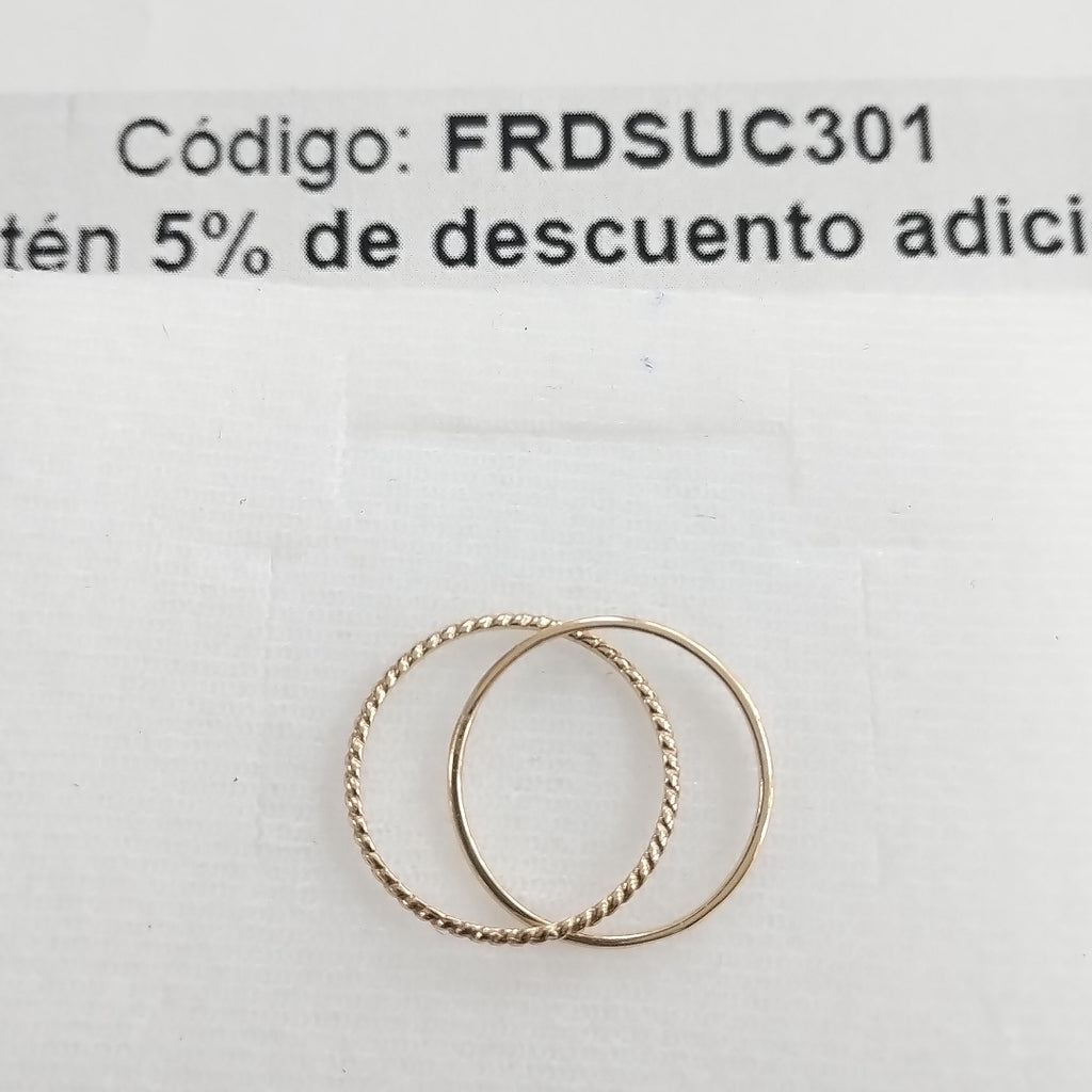 ANILLOS DAMA ORO 14K 1.5 (NUEVO)
