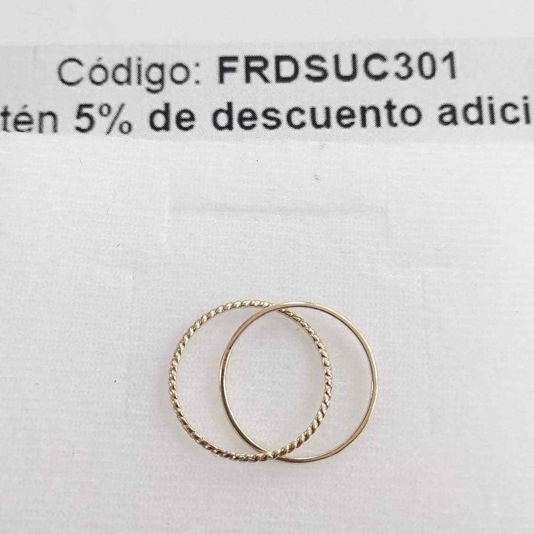 ANILLOS DAMA ORO 14K 1.5 (NUEVO)
