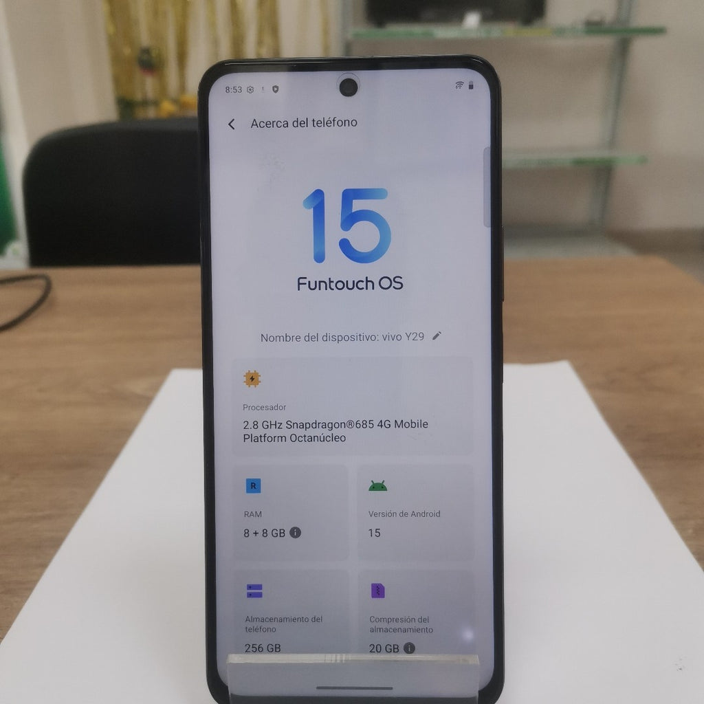 CELULAR VIVO Y29 V2434 (2025) 256 GB 8 GB RAM (SEMINUEVO)