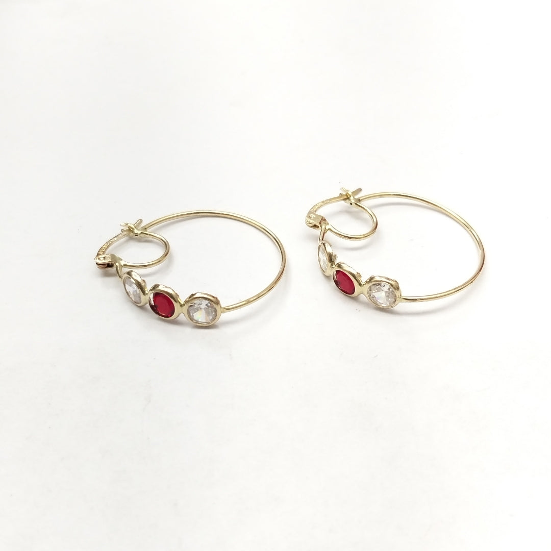 ARRACADAS PAR ORO 14 K 2,30 GRMS (SEMINUEVO)