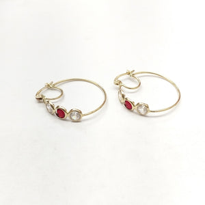 ARRACADAS PAR ORO 14 K 2,30 GRMS (SEMINUEVO)