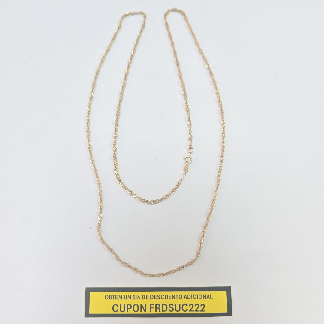 CADENA ORO 14 K 3.3 GRMS (SEMINUEVO)