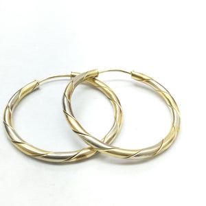 ARRACADAS PAR ORO,ORO COMBINADO 14 K 5,60 GRMS (SEMINUEVO)