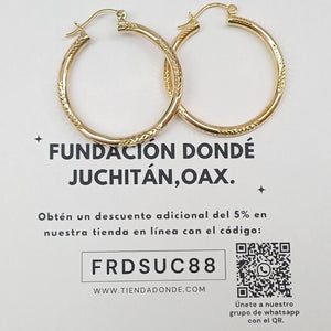 ARRACADAS PAR ORO 10 K 11 GRMS (SEMINUEVO)