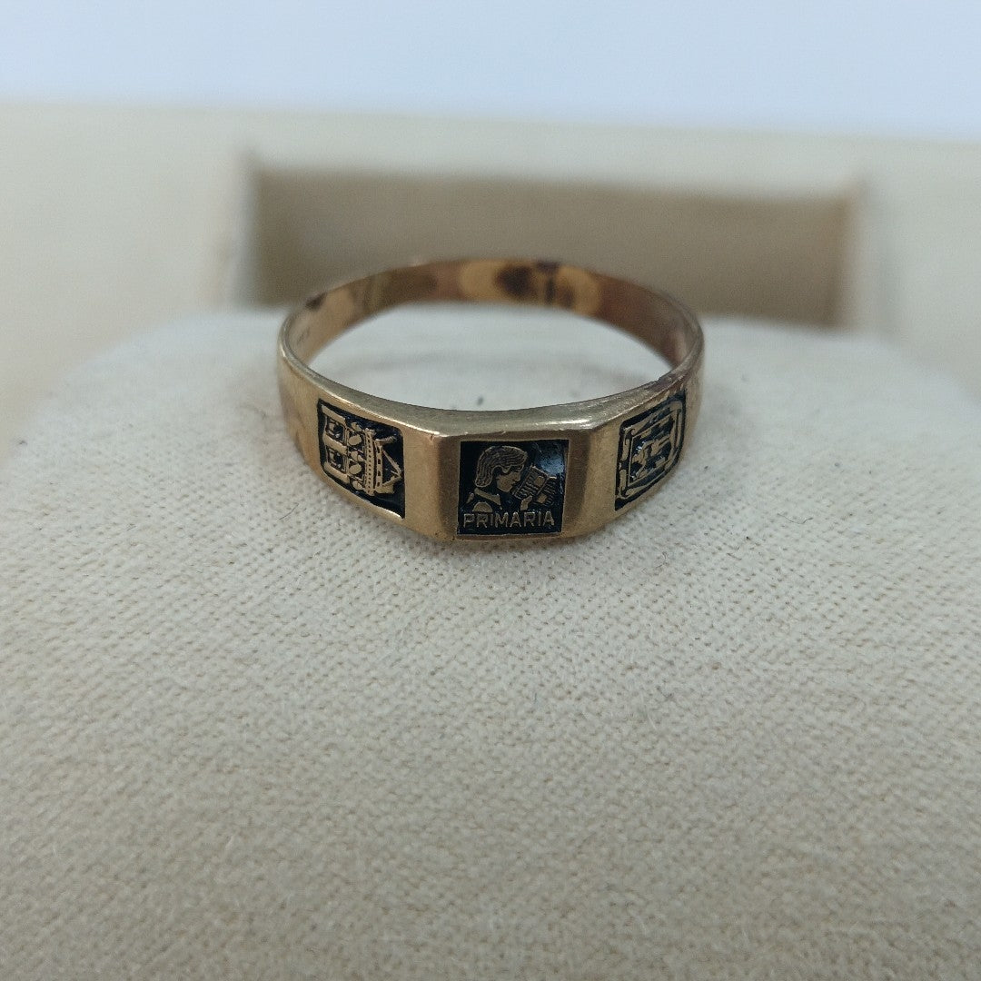 ANILLO DE GRADUACIÓN ORO 8 K 2.7 GRMS (SEMINUEVO)
