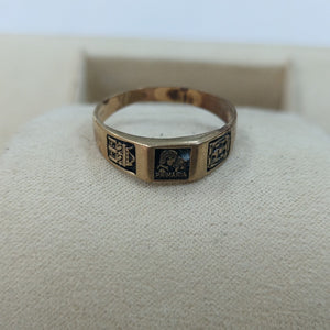 ANILLO DE GRADUACIÓN ORO 8 K 2.7 GRMS (SEMINUEVO)