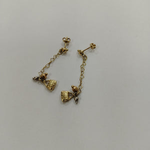 ARETES PAR ORO 14 K 2.6 GRMS (SEMINUEVO)