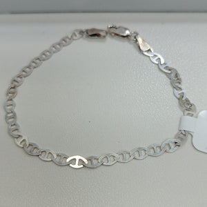 PULSERA TEJIDO GUCHI PLATA .925 18 CM 2.7 GR (NUEVO)