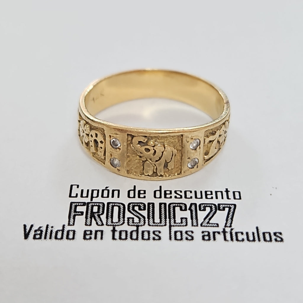 ARGOLLA DE LA SUERTE ORO 14 K 3,00 GRMS (SEMINUEVO)