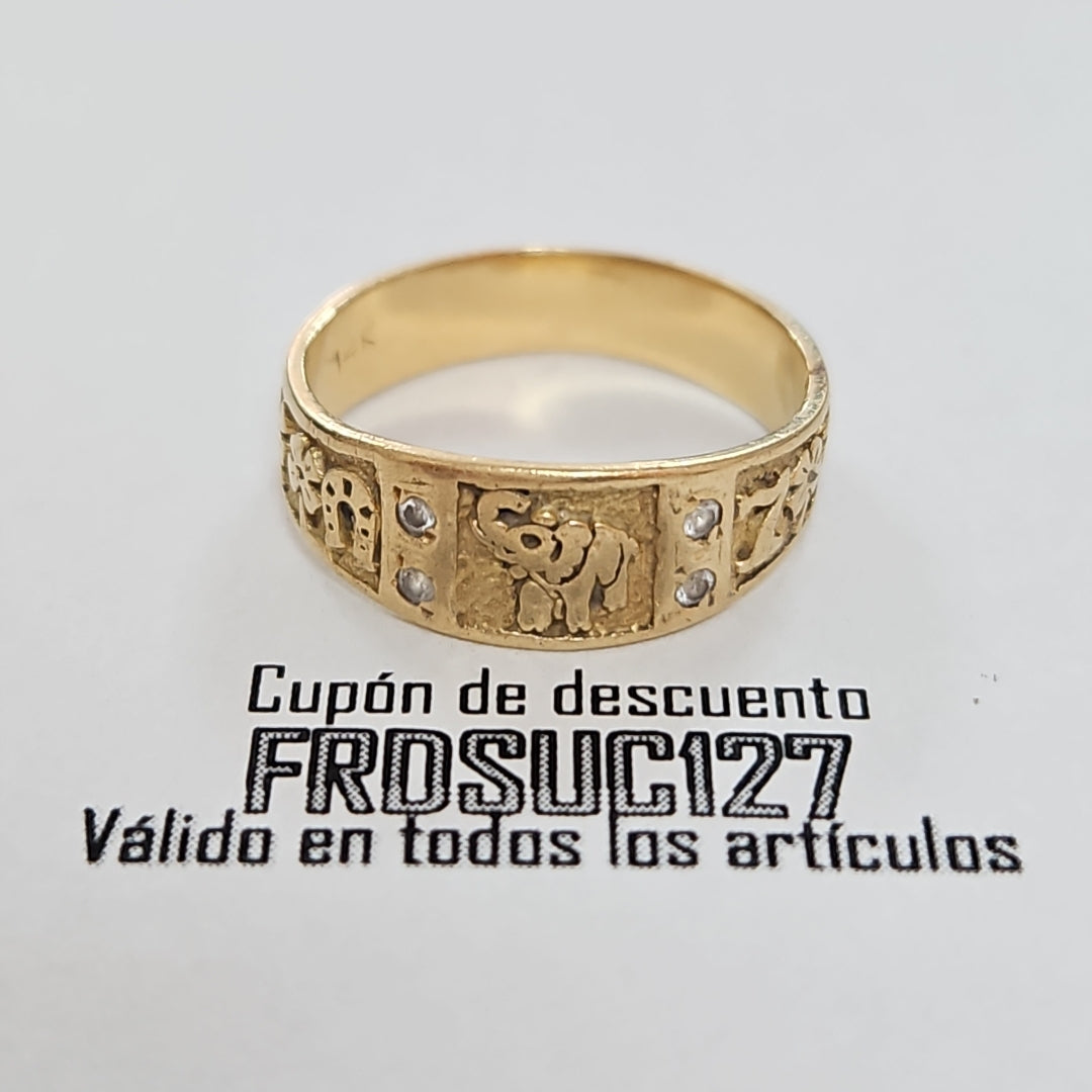 ARGOLLA DE LA SUERTE ORO 14 K 3,00 GRMS (SEMINUEVO)