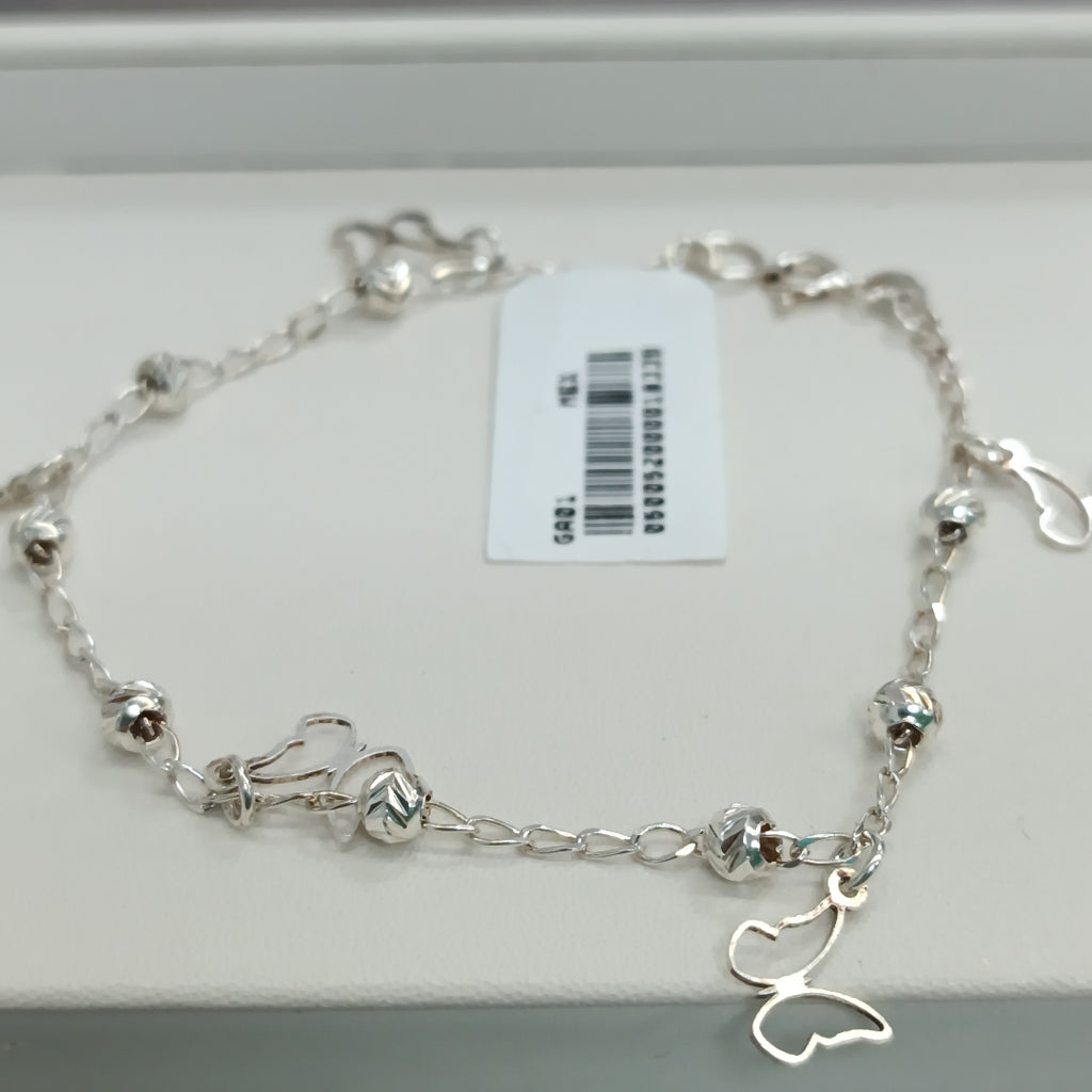 PULSERA TEJIDO ESPECIAL PLATA .925 18 CM 2.8 GR (NUEVO)