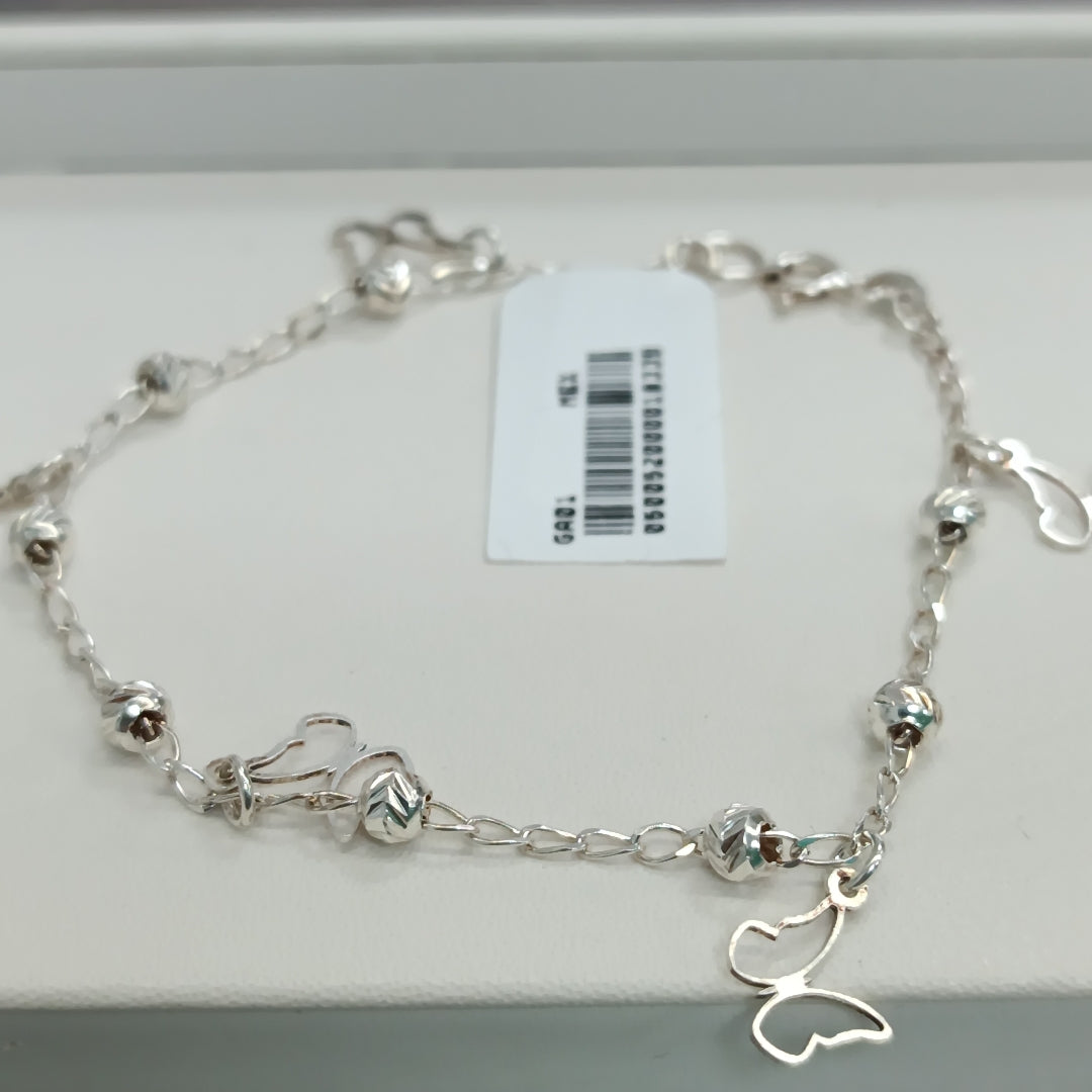 PULSERA TEJIDO ESPECIAL PLATA .925 18 CM 2.8 GR (NUEVO)